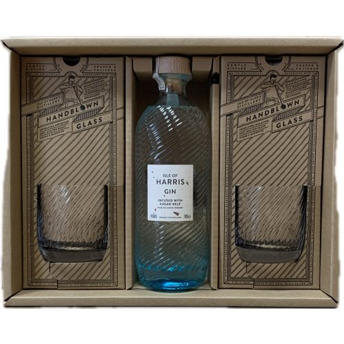Isle of Harris gin ajándékcsomag pohár+aromavíz
